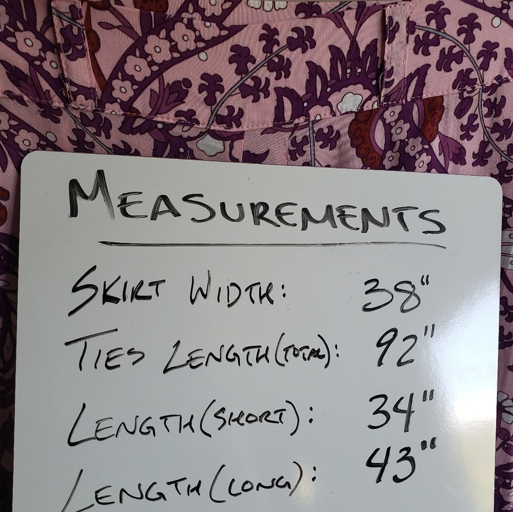 SWAPPED NWOT Moroccan Flora Wrap Maxi Skirt in Rose Quartz - Picture 11 of 11